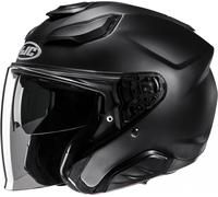 Casco da moto aperto HJC F31 Nero massiccio XL