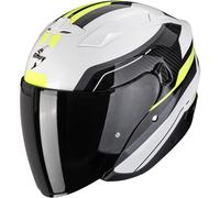 Casco da moto aperto Scorpion EXO-230 Hipe bianco-nero-giallo fluo XL
