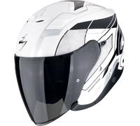 Casco da moto aperto Scorpion EXO-Z1 VUE bianco-nero-argento S