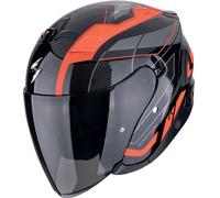 Casco da moto aperto Scorpion EXO-Z1 VUE nero-rosso XL