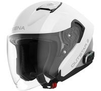 Casco da moto aperto SENA Outstar 2 con cuffie bianco lucido L