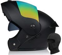 Casco da moto apribile, casco da moto, casco integrale, certificato ECE/DOT, casco modulare con doppia visiera, casco integrato traspirante per scooter e ciclomotore 3,M56-57CM