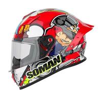 Casco Da Moto Apribile, Casco Integrale Modulare Sportivo Omologato DOT/ECE, Casco Da Moto Con Doppia Visiera, Casco Da Ciclomotore, Uomo E Donna H,XXL=63-64CM