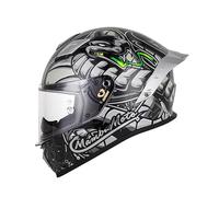 Casco Da Moto Apribile, Casco Integrale Modulare Sportivo Omologato DOT/ECE, Casco Da Moto Con Doppia Visiera, Casco Da Ciclomotore, Uomo E Donna A,XL=61-62CM