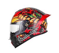 Casco Da Moto Apribile, Casco Integrale Modulare Sportivo Omologato DOT/ECE, Casco Da Moto Con Doppia Visiera, Casco Da Ciclomotore, Uomo E Donna C,XL=61-62CM