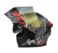 Casco Da Moto Apribile Con Doppia Visiera Casco Moto Modulare Integrale Caschi Apribili E Modulari Omologati DOTECE Elmetto Integrali Per Adulti Adatto A Tutte Le Stagioni W,L:59-60CM