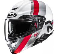 Casco da moto apribile HJC RPHA 91 Fensh MC1 bianco-argento-rosso S