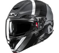 Casco da moto apribile HJC RPHA 91 Fensh MC5 nero-grigio XL