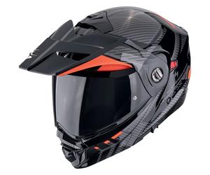 Casco da moto apribile Scorpion ADX-2 LEWIS nero-rosso L
