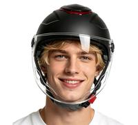 Casco da Moto - Assorbimento Urti e Blocco Luce Solare,casco per la sicurezza nella guida in moto,per gli spostamenti quotidiani su strada, i viaggi in città, durante i weekend, donne, uomini, adulti