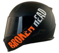Casco Da Moto BeProud Arancione Rotto (S & XXL) + Viserino Nero