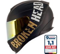 Casco Da Moto BeProud Sport Gold + Visiera Specchiata | Edizione Limitata