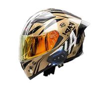 Casco Da Moto Bluetooth, Flip Up Casco Da Moto, Approvazione ECE, Per Moto Integrale Con Radio FM Integrata Bluetooth, Casco Modulare Scooter, Casco Modulare Per Adulti Uomini Donne D,2X-Large