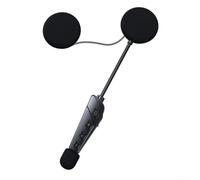 Casco da moto con microfono integrato per walkie-talkie, sistema interfono in ABS per una guida sicura, chiamate in vivavoce e riproduzione musicale, compatto