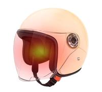 Casco Da Moto Di Grandi Dimensioni - Caschi Motociclistici Leggeri Da 65 Cm, Mezza Casco Motociclistica, Marcia Protettiva Con Visiera | Chiesa Traspirante Per Le Corse Di Strada Per L'avventura In Eq