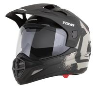 Casco da moto Enduro Cassida Tour 2.0 Crew nero opaco-sabbia XS