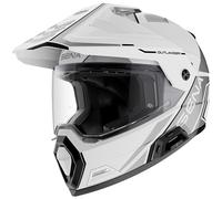 Casco da moto Enduro con auricolare SENA Outlander bianco lucido M