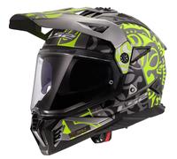 Casco da moto enduro LS2 MX702 Pioneer II Rangi giallo fluo L