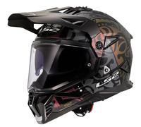 Casco da moto enduro LS2 MX702 Pioneer II Rangi nero M