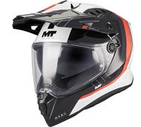 Casco da moto enduro MT Track SV Nomad A15 bianco-nero-rosso L