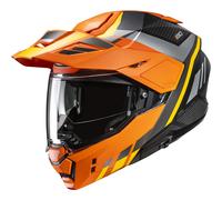 Casco da moto flip-up HJC i80 Imes MC3H nero-grigio-arancione XS