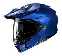 Casco da moto flip-up HJC i80 Solid Semi Flat blu metallizzato S