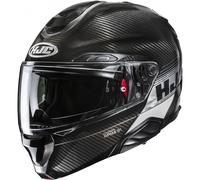 Casco da moto flip-up HJC RPHA 91 CARBON Elig MC5 nero-grigio M