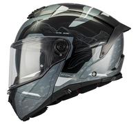 Casco da moto flip-up MT Atom 2 SV Highlands C2 nero-grigio S