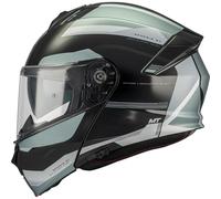 Casco da moto flip-up MT Genesis SV Raccoon B12 nero-grigio L