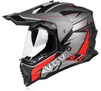 Casco da Moto Integrale, Casco da Motocross, Casco Modulare da Moto Flip Approvato DOT/Ece con Doppia Visiera per Scooter da Motocross Adulto da Uomo Donna, A, L