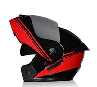 Casco da moto integrato Casco da moto con doppia visiera Casco apribile Casco integrale Casco integrale da moto omologato DOT/ECE Casco da scooter Unisex A3,M=57-58CM