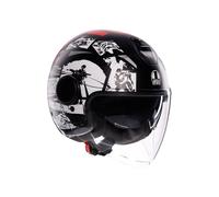 Casco Jet AGV ETERES History Matt Black/White/Red Taglia:L