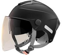Casco Da Moto Jet - Casco Da Moto Scooter Per Uomo E Donna Con Visiera Parasole - Casco Da Bici Elettrica E Caschi Da Moto Omologati ECE 22.06 B3,54-61cm