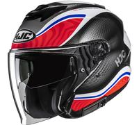 Casco da moto jet HJC i31 Depe MC21 nero-bianco-rosso-blu XL