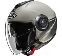 Casco da moto jet HJC i40N Vision MC5SF grigio-nero M