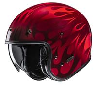 Casco da moto jet HJC V31 Firo MC1 rosso XS