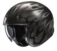 Casco da moto jet HJC V31 Firo MC5 nero-grigio XL
