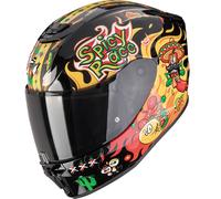 Casco da moto per bambini Scorpion EXO-JNR Air Yucatan nero-giallo-rosso M