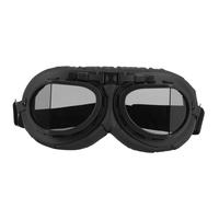 Casco da moto retrÃ² grigio, occhiali da pilota vintage, occhiali da moto e scooter della seconda guerra mondiale, UV per