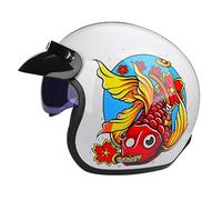 Casco Da Moto Retrò Con Visiera, Adatto A Uomini E Donne, Omologato Per La Circolazione Su Strada Per E-Bike E Bici Da Strada, Certificato Ece F,L:59-60CM