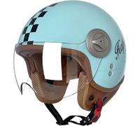 Casco da moto retrò jet, casco mezzo jet retrò 3/4, casco mezzo unisex, certificato ECE 3,M=57-58CM