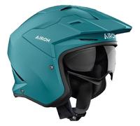 Casco da moto trial Airoh Kombakt Color verde petrolio L