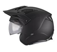 Casco da moto trial jet MT District SV S Pure A1 nero opaco XL