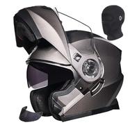 Casco da motocicletta apribile, casco integrale da moto, omologato ECE 2205, con doppia visiera antiappannamento, adatto sia per uomo che per donna. 5,L56-58CM