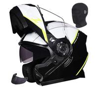 Casco da motocicletta apribile, casco integrale da moto, omologato ECE 2205, con doppia visiera antiappannamento, adatto sia per uomo che per donna. 2,L56-58CM