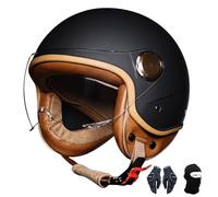 Casco Da Motociclista Jet, Casco Jet 3/4, Omologato Ece, Adatto A Scooter, Cruiser E Ciclomotori. A,M:58-59CM