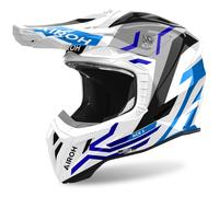 Casco da motocross Airoh Aviator Ace 2 Ground blu lucido XS