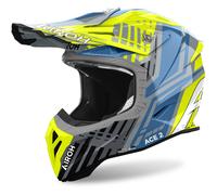 Casco da motocross Airoh Aviator Ace 2 Proud giallo lucido XS