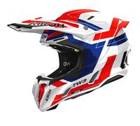 Casco da motocross Airoh Twist 3 Dynasty blu-rosso lucido 2XL