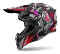 Casco da motocross Airoh Wraaap Cyber rosso opaco L